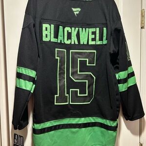 Fanatics Black and Green Men's Jersey